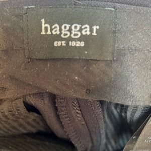 Haggar blue pleated, cuffed dress slacks